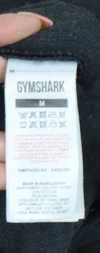 Gymshark Womens Black Joggers Size M Polyester Cotton Blend