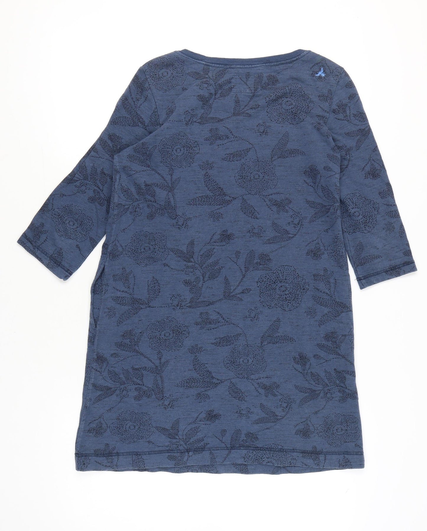 White Stuff Women’s Blue Floral Shift Dress Size 10 Knee Length