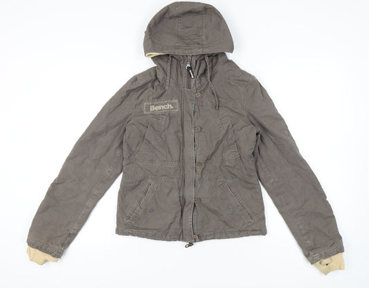 Bench Women's Beige Windbreaker Jacket Size 12