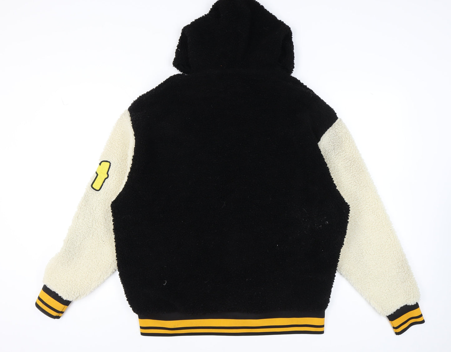 ASOS Design Women’s Black Hoodie L Fleece Varsity Style Spiritual 92