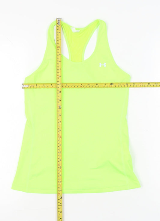 Under Armour Womens Green XS HeatGear Racerback Tank Top