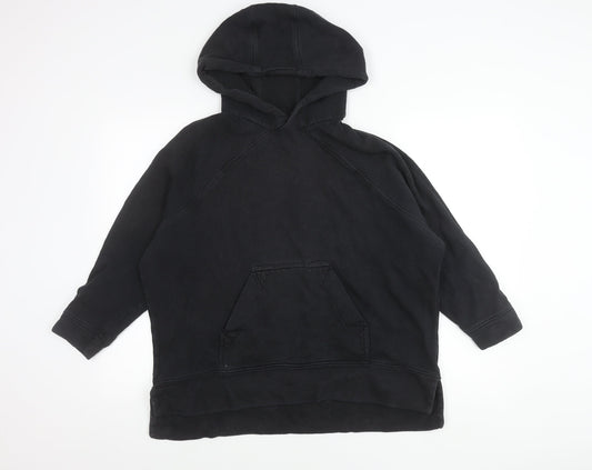 Kin Men’s Black Pullover Hoodie Size S Cotton Fleece Casual