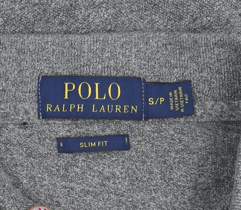 Polo Ralph Lauren Men’s Grey Slim Fit Cotton Polo Shirt S