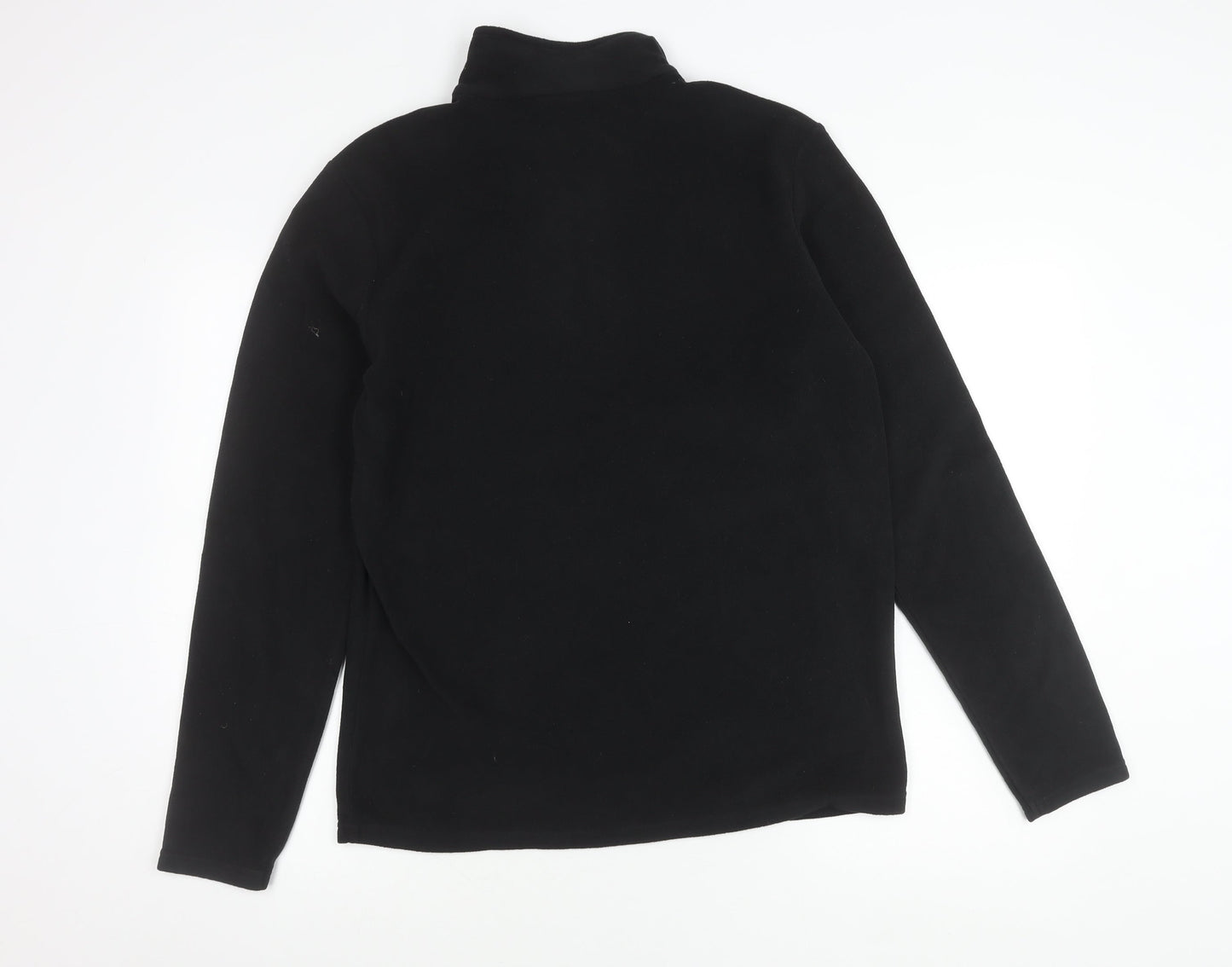 Mountain Warehouse Men’s Black Fleece Sweatshirt Small 1/4 Zip Pullover