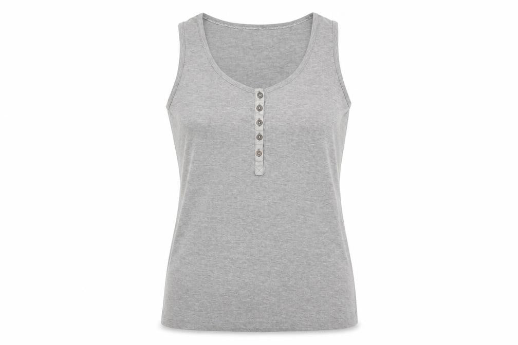 Womens UK Size 10 FatFace Grey Cotton Blend Tank