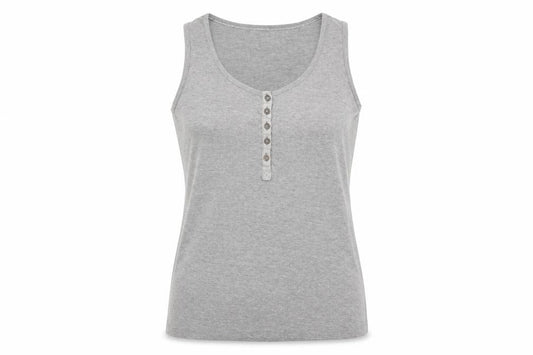 Womens UK Size 10 FatFace Grey Cotton Blend Tank