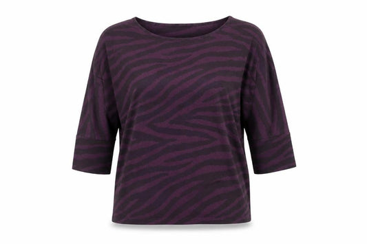 Womens UK Size M Jaeger Purple Lyocell Blend T-Shirt