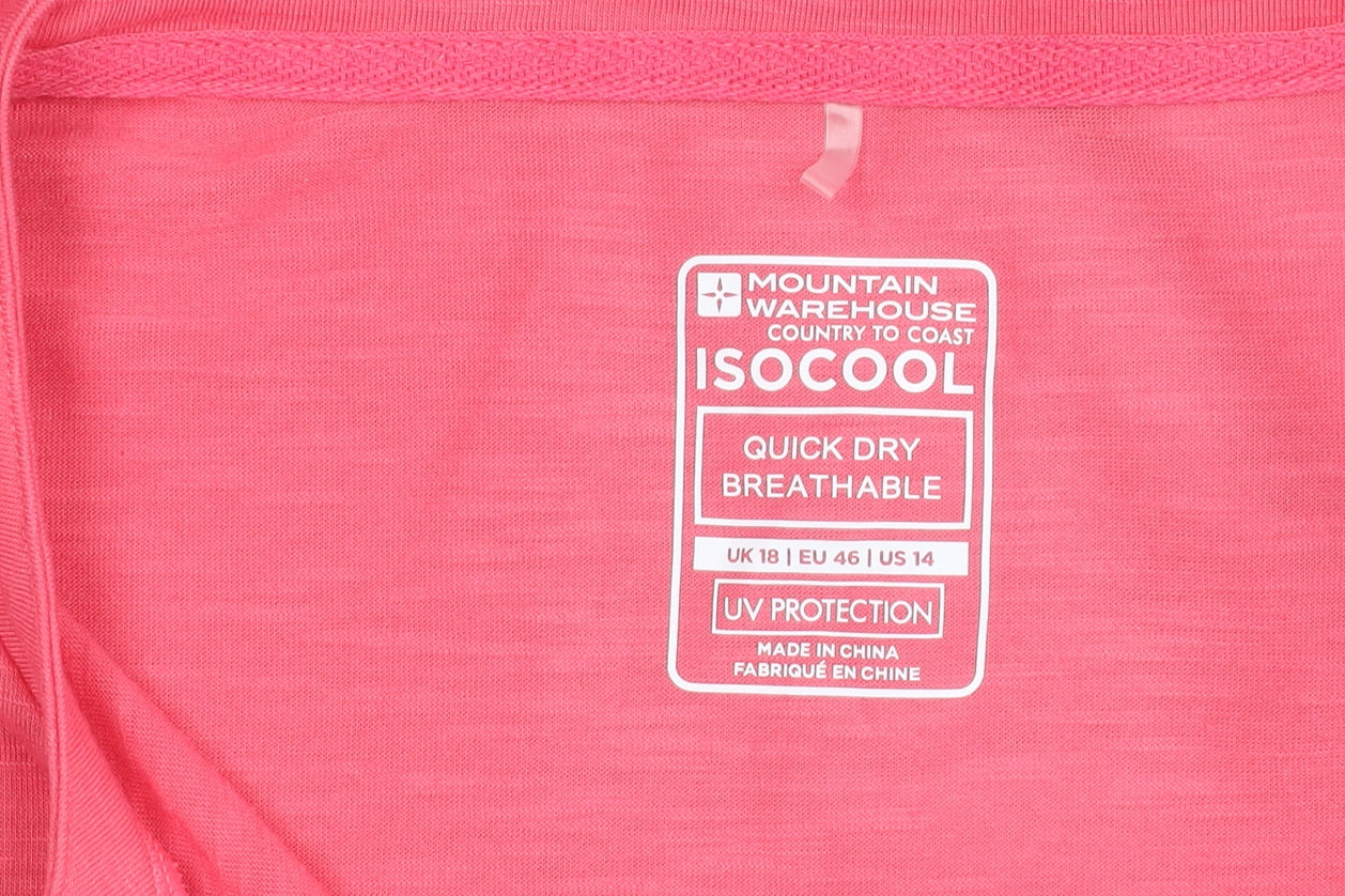 Mountain Warehouse Womens Pink Size 18 Quick Dry T-Shirt