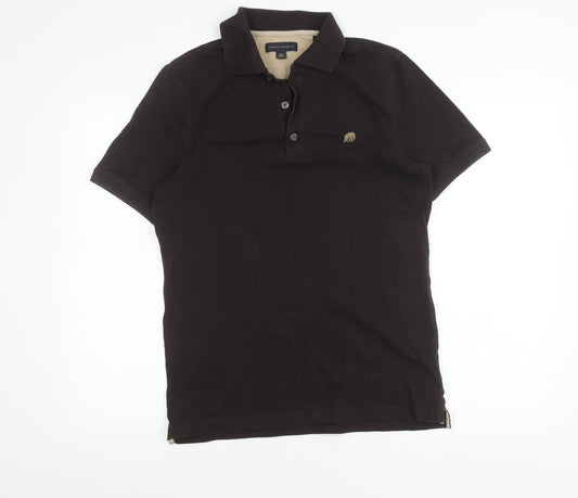 Banana Republic Men’s Black Polo Shirt Size S Short Sleeve Cotton Stretch