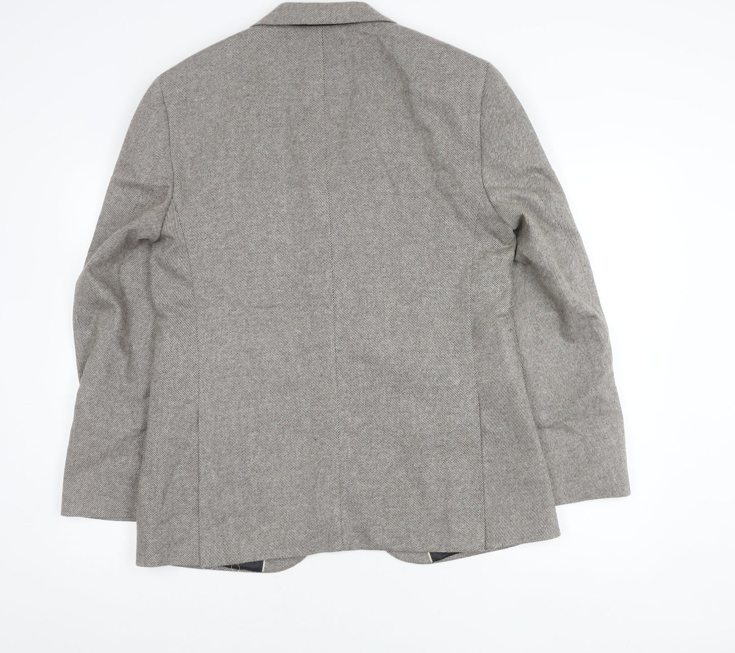 Marks and Spencer Men’s Grey Wool Blend Tweed Blazer Jacket 40” L