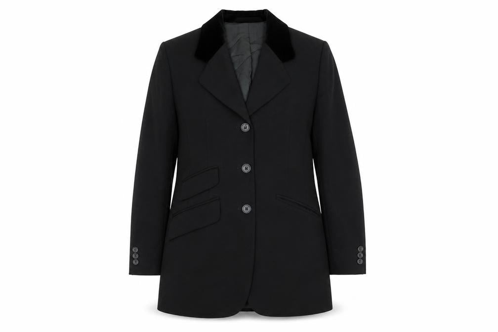 Marks and Spencer Women's Black Wool Blazer Jacket UK 8