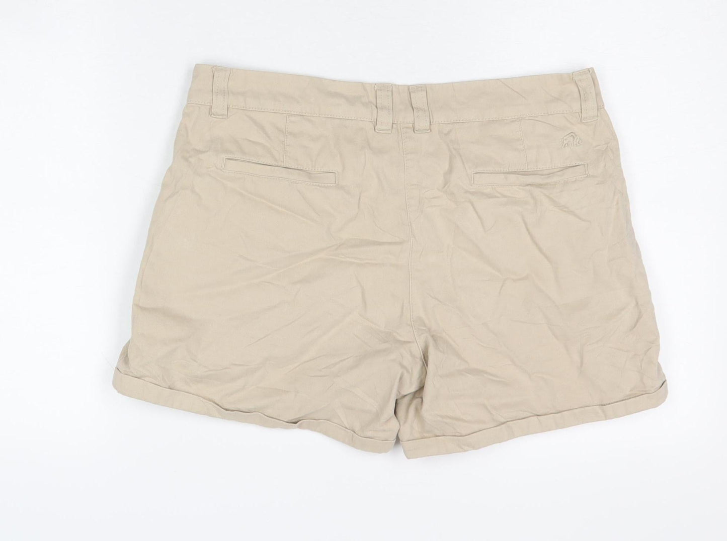 Raging Bull Women’s Beige Chino Shorts Size 12 Cotton Casual