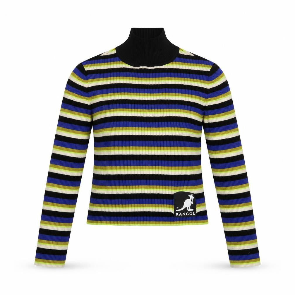 Womens UK S Slim Kangol x H&M Multicoloured Pullover Ribbed Knit