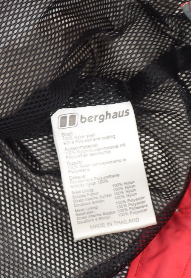 Berghaus Women’s Red Windbreaker Jacket Size 14 Waterproof Outdoor