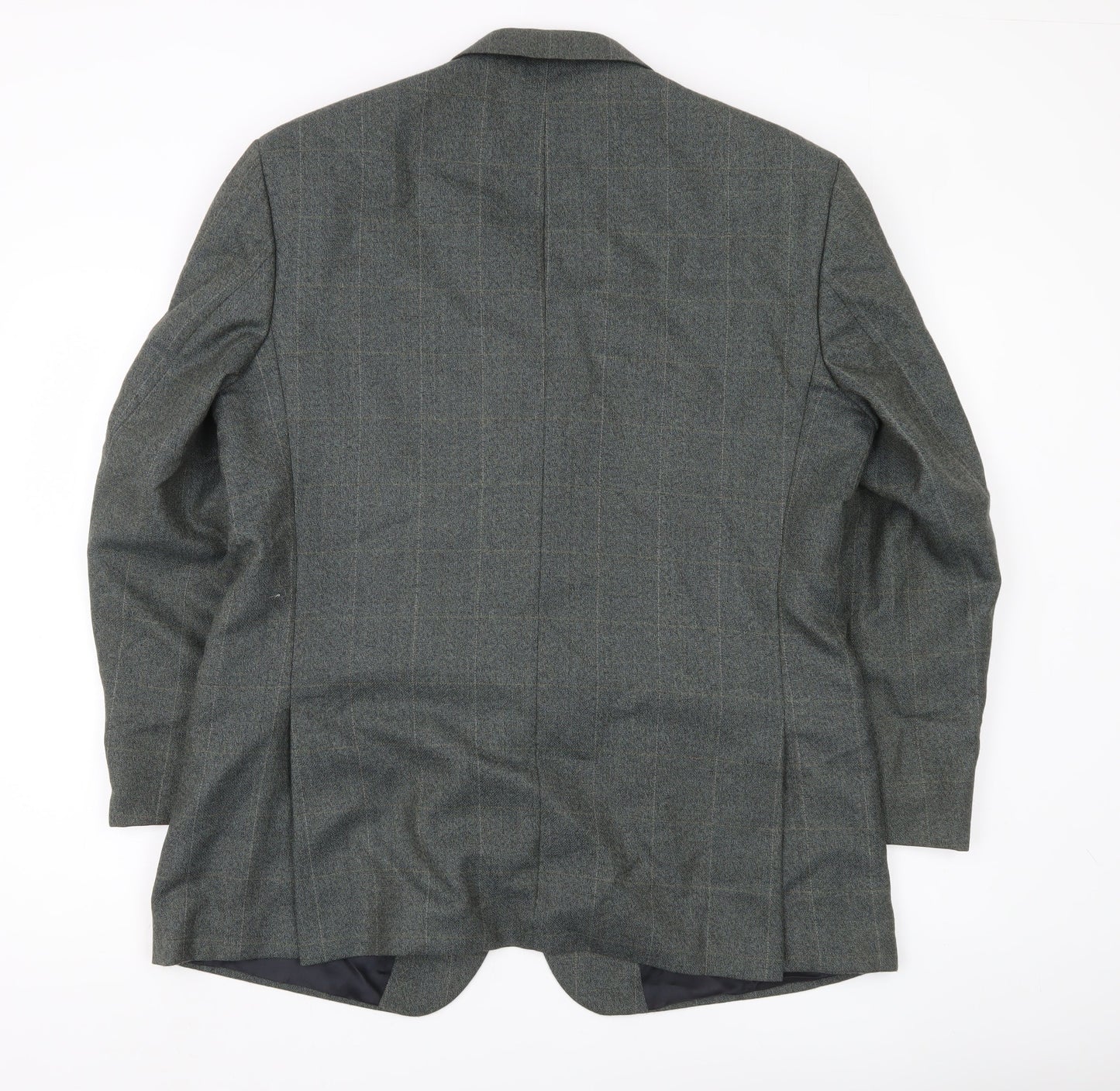 Skopes Mens Grey Striped Wool Blend Blazer Jacket 44S