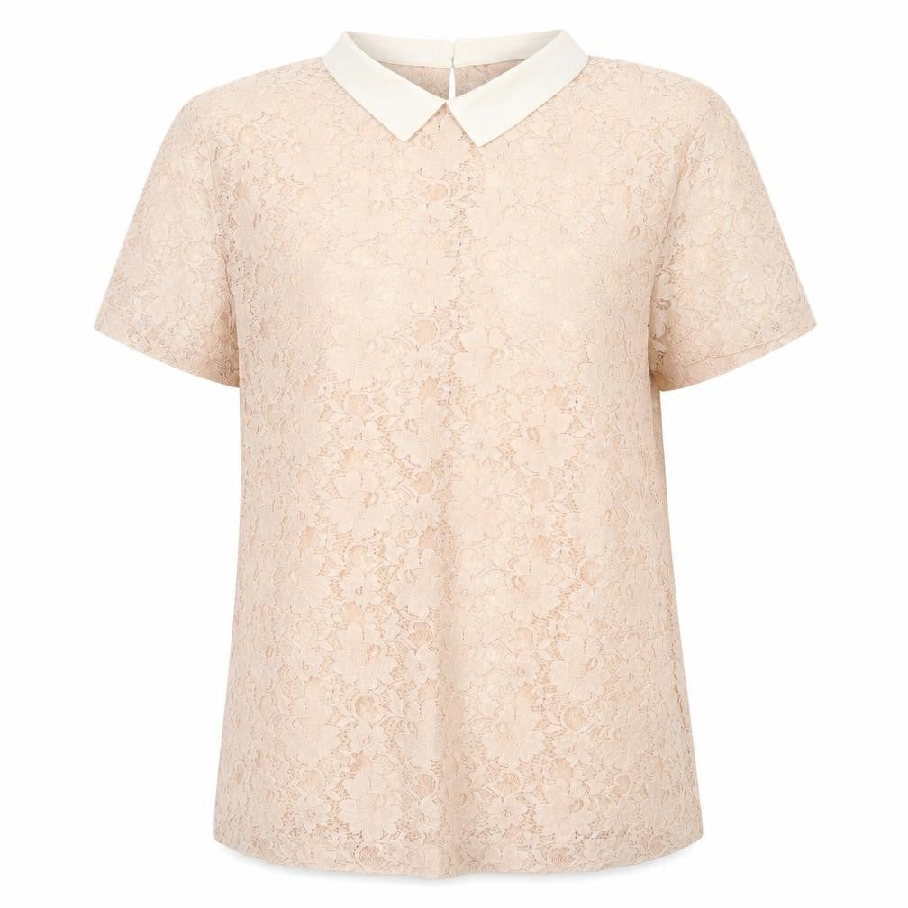 Womens UK Size 14 French Connection Beige Polyamide Blend Blouse