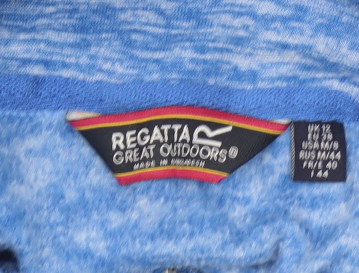 Regatta Womens Blue Full Zip Lightweight Fleece Jacket Size 12