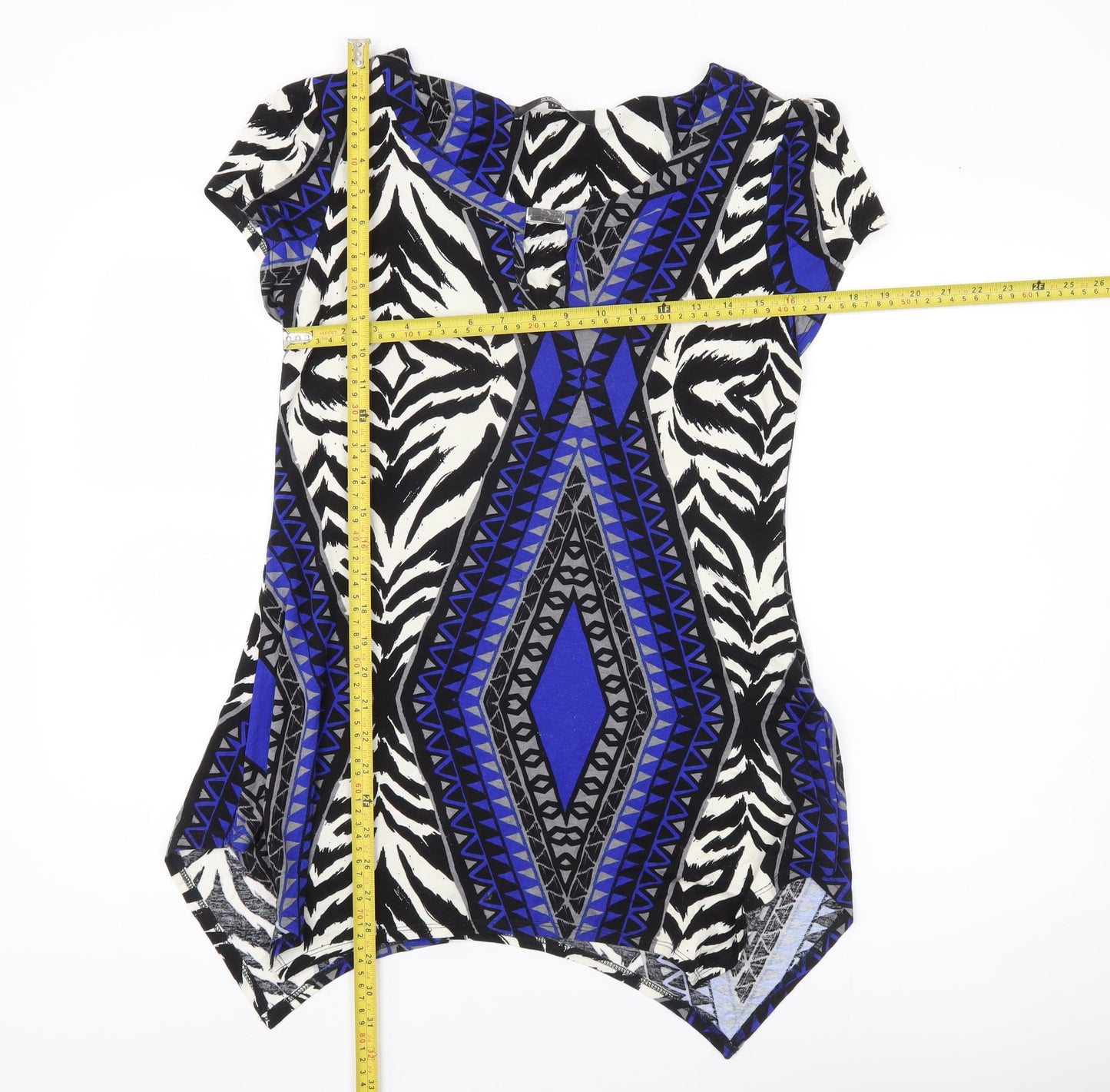 Star by Julien Macdonald Womens Multicoloured Tunic Top Size 12