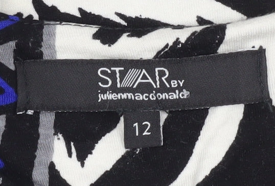 Star by Julien Macdonald Womens Multicoloured Tunic Top Size 12