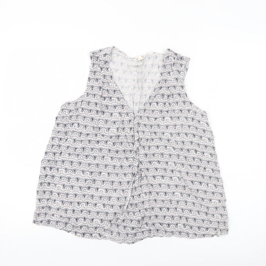 Fat Face Women’s Multicoloured Viscose Sleeveless Tank Top UK14