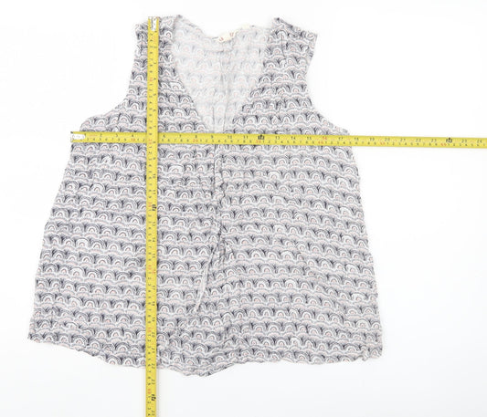 Fat Face Women’s Multicoloured Viscose Sleeveless Tank Top UK14