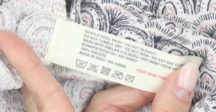 Fat Face Women’s Multicoloured Viscose Sleeveless Tank Top UK14