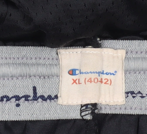 Champion Men’s Black XL Athletic Mesh Shorts Elastic Waist