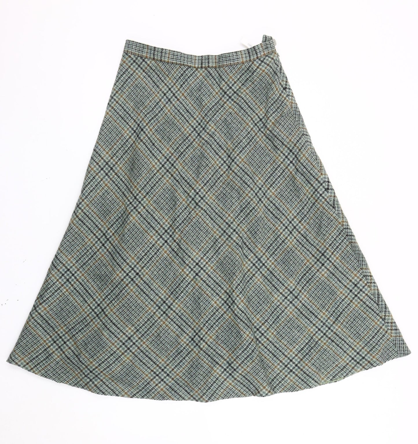 Cotswold Collections Women’s Multicoloured Wool A-Line Midi Skirt Size 12