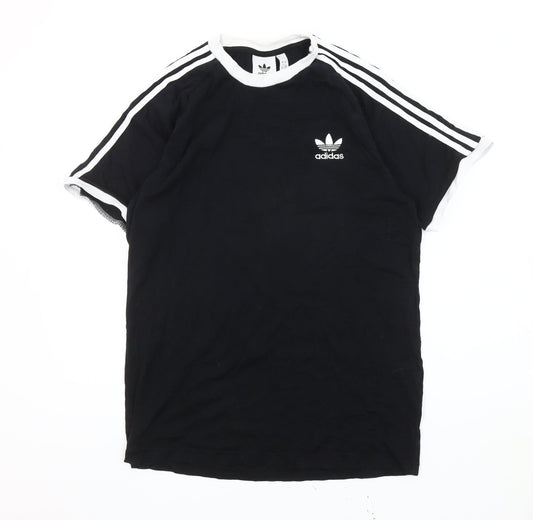 Adidas Men’s Black L Regular Fit Crew Neck Short Sleeve T-Shirt