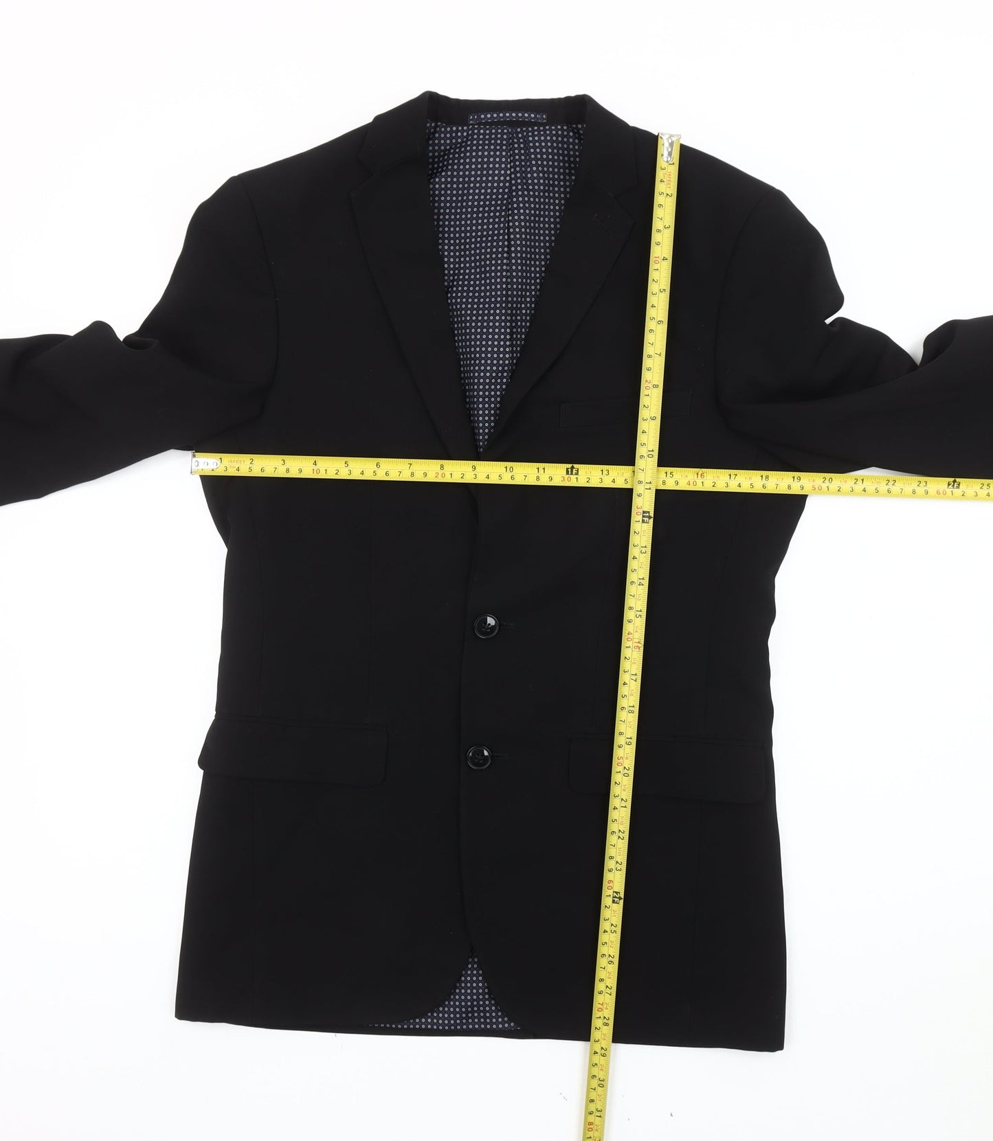 Taylor & Wright Men's Black 36R Slim Fit Blazer Jacket