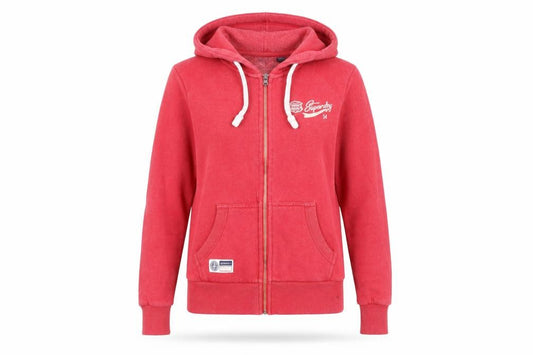 Womens UK 10 Regular Superdry Red Full Zip Hoodie
