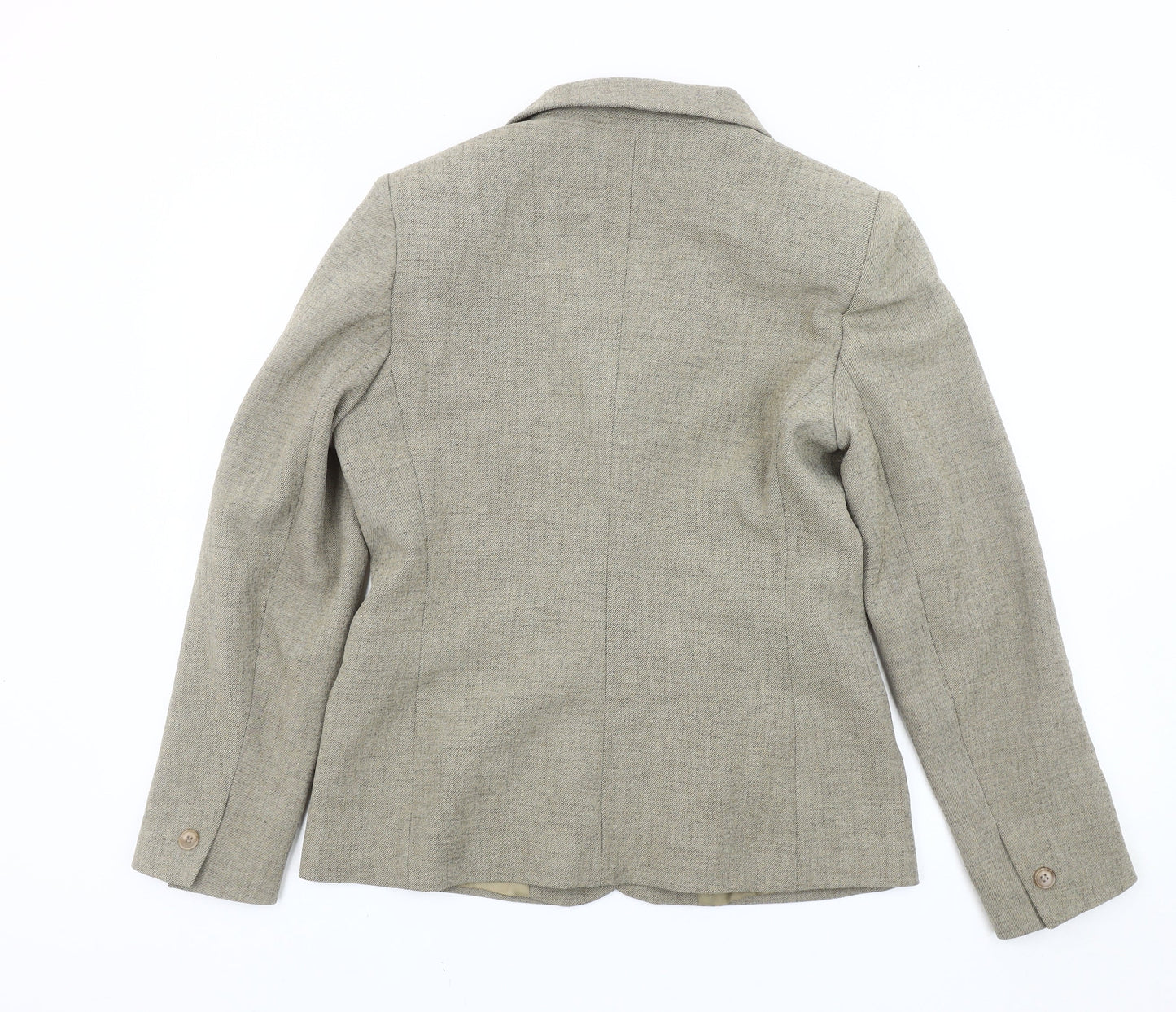 Amaranto Womens Beige Size 12 Blazer Jacket Formal Workwear