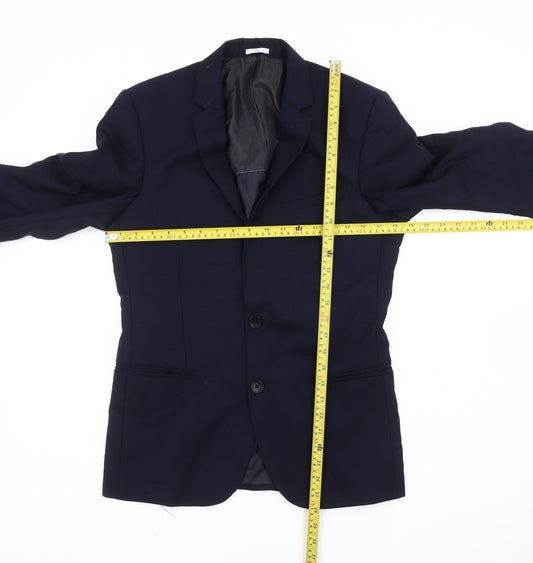 Jules Men’s Blue Blazer Jacket Size 36 Single Breasted Notch Lapel