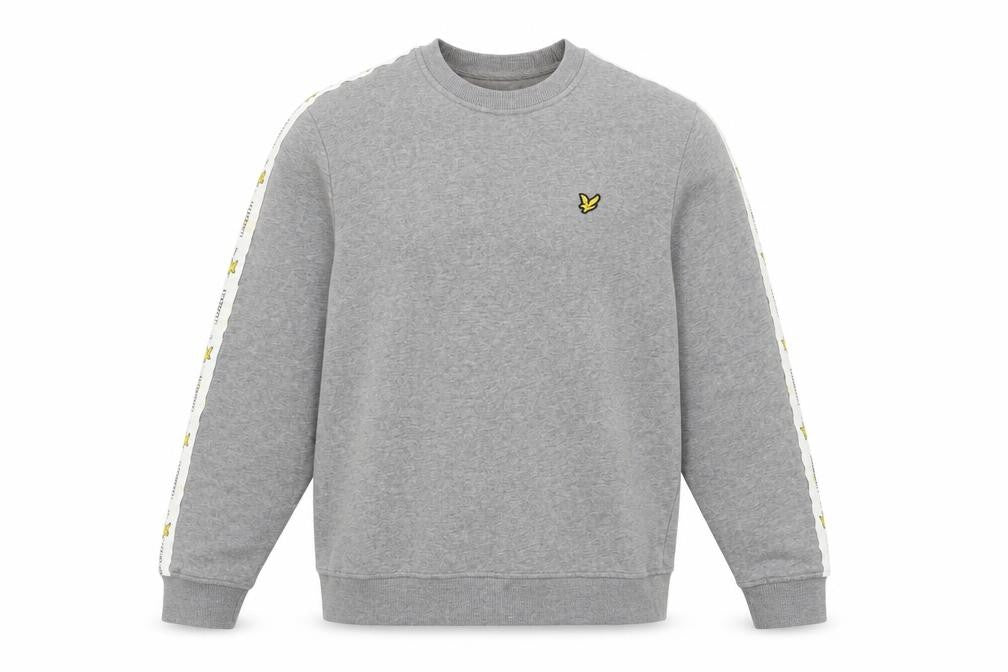 Mens UK M Regular Lyle & Scott Grey Pullover Sweatshirt