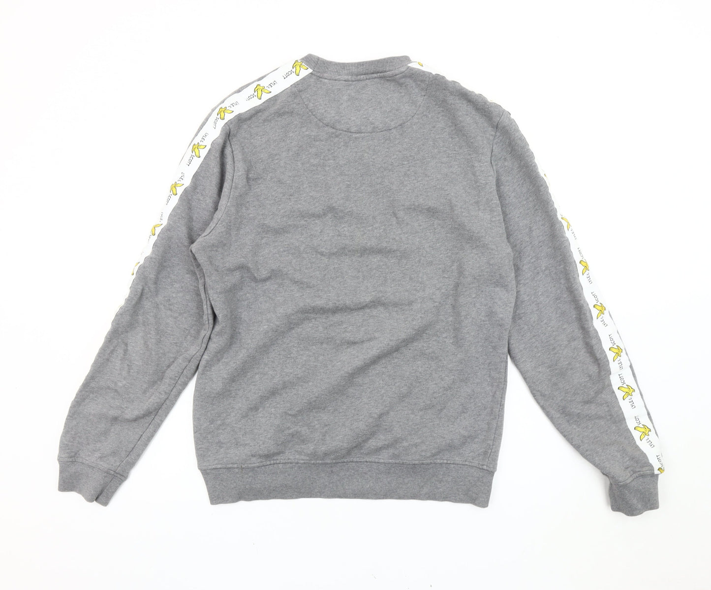 Lyle & Scott Mens Grey Sweatshirt M Logo Crew Neck Pullover