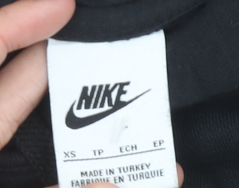 Nike Men’s Black XS Pullover Hoodie Graphic Logo Sportswear