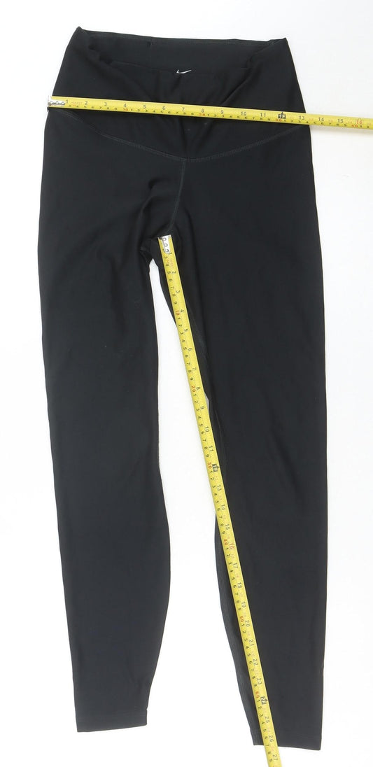 Nike Womens Black S Dri-Fit Activewear Leggings Slim Fit