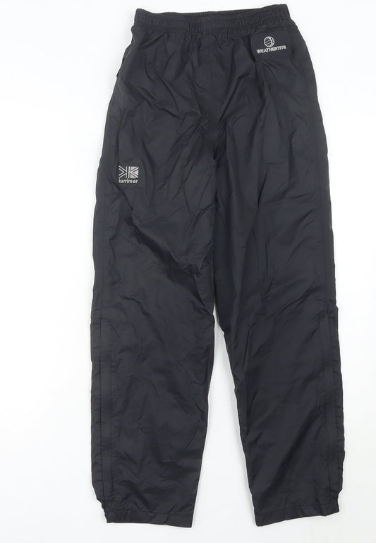 Karrimor Girls Black 11-12 Years Rain Trousers Waterproof Outdoor Hiking