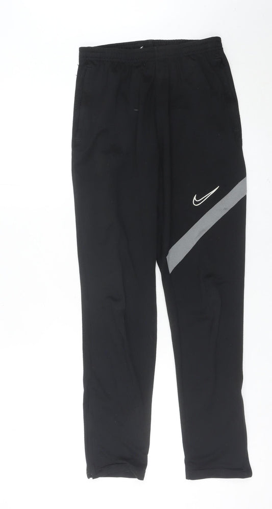 Nike Boys Black XL Jogger Trousers Dri-Fit Sportswear Polyester