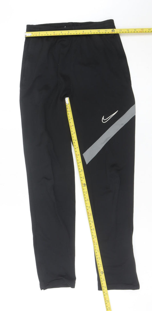 Nike Boys Black XL Jogger Trousers Dri-Fit Sportswear Polyester