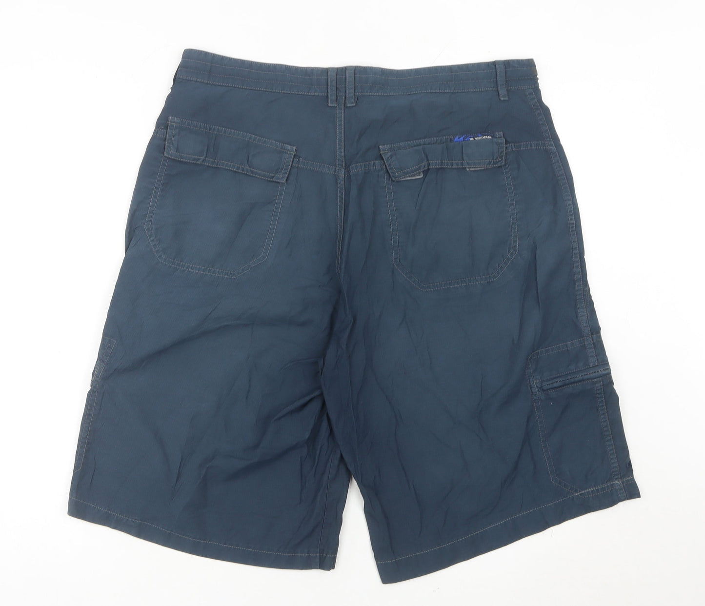 Quiksilver Mens Blue Cargo Shorts Size L Regular Fit Summer