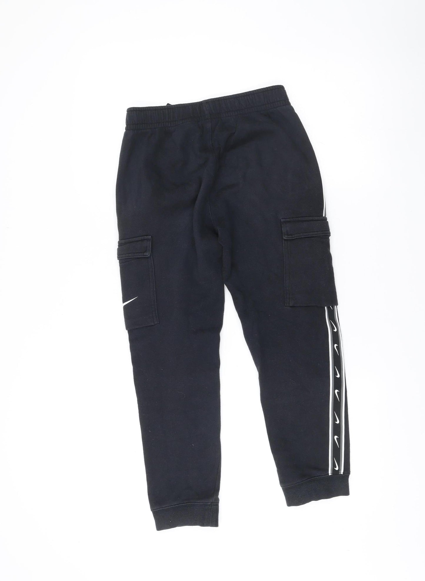 Nike Boys Black Jogger Activewear Trousers Age 11 Years Cotton Blend