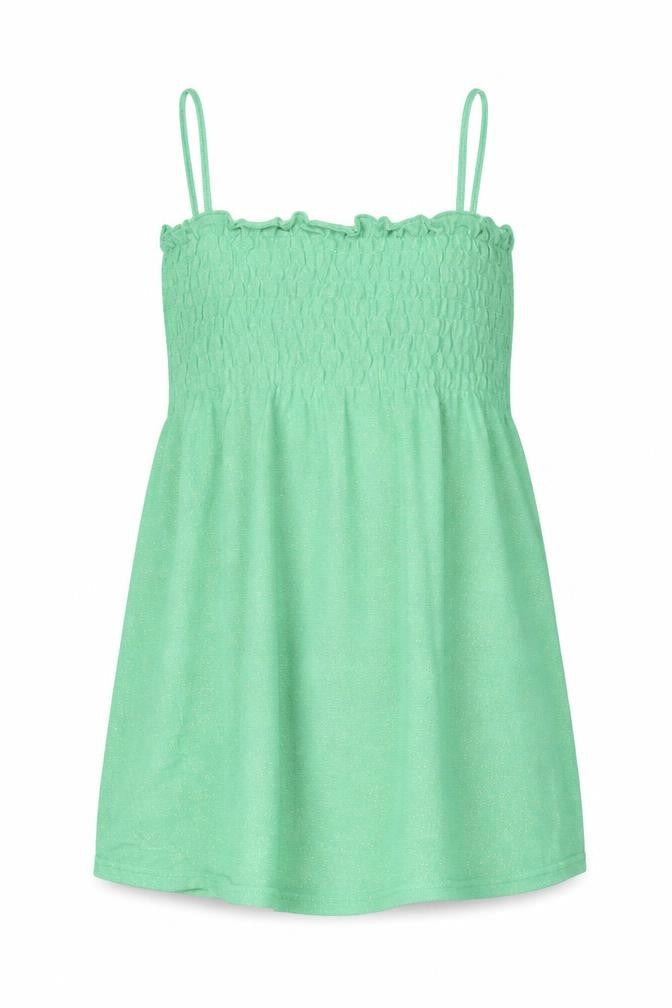 Vila Womens Green L Camisole Tank Top Spaghetti Strap Summer Knit