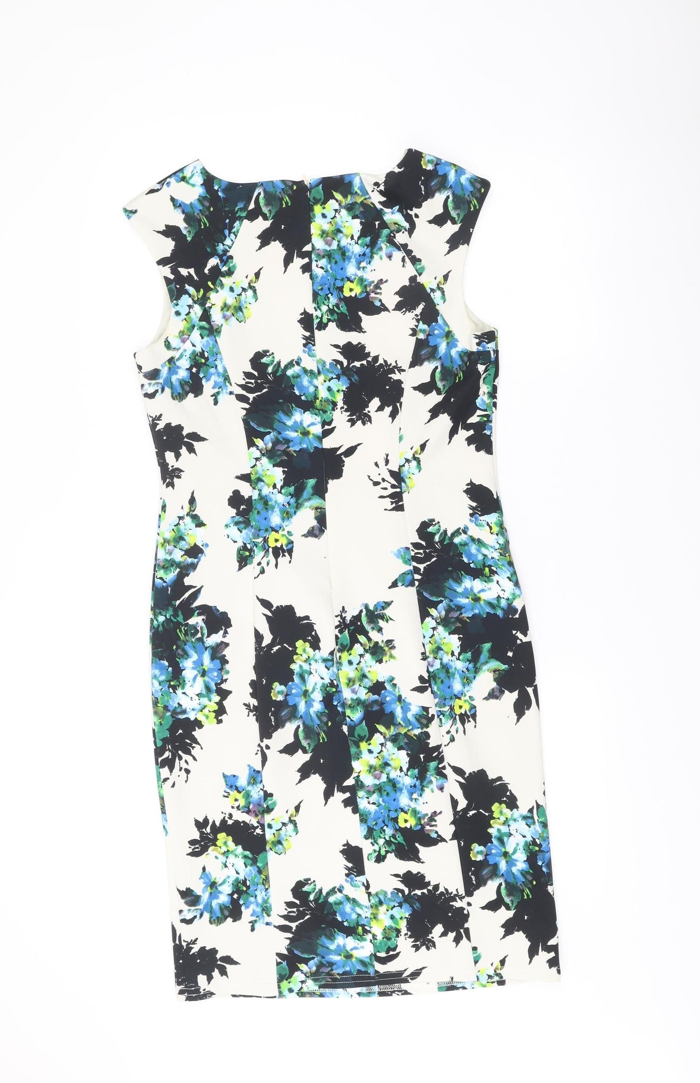 Wallis Women’s Multicoloured Floral Sleeveless Sheath Dress Size 12