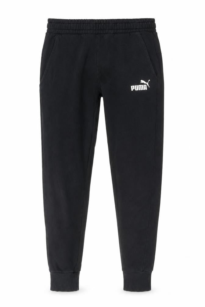 Puma Men’s Black Jogger Trousers S Regular Fit Fleece Activewear