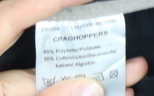 Craghoppers Mens Black 32 Walking Trousers Lightweight Hiking