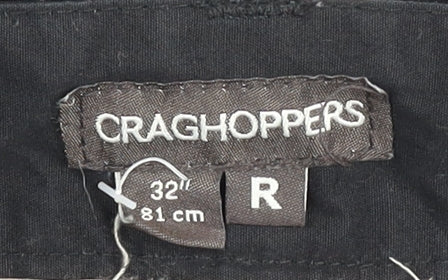 Craghoppers Mens Black 32 Walking Trousers Lightweight Hiking