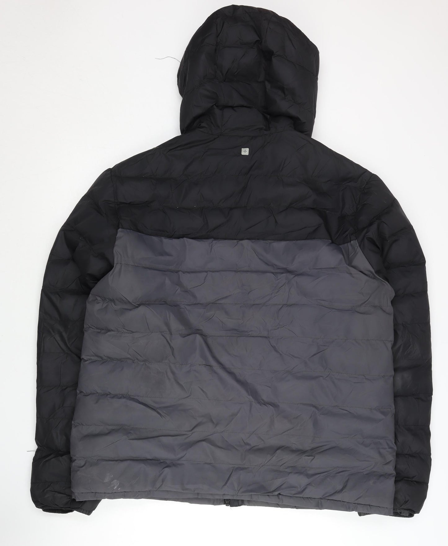 Mountain Warehouse Men’s Black XL Puffer Jacket Hooded Water Resistant