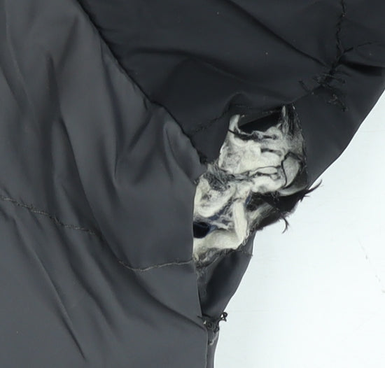 Mountain Warehouse Men’s Black XL Puffer Jacket Hooded Water Resistant