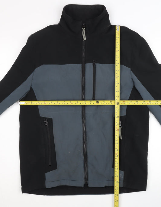 Gap Men’s Black Grey Softshell Jacket Size S Hiking Casual